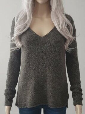 Talula (Aritzia) - Cashmere & Angora Green Knit Sweater - size Small